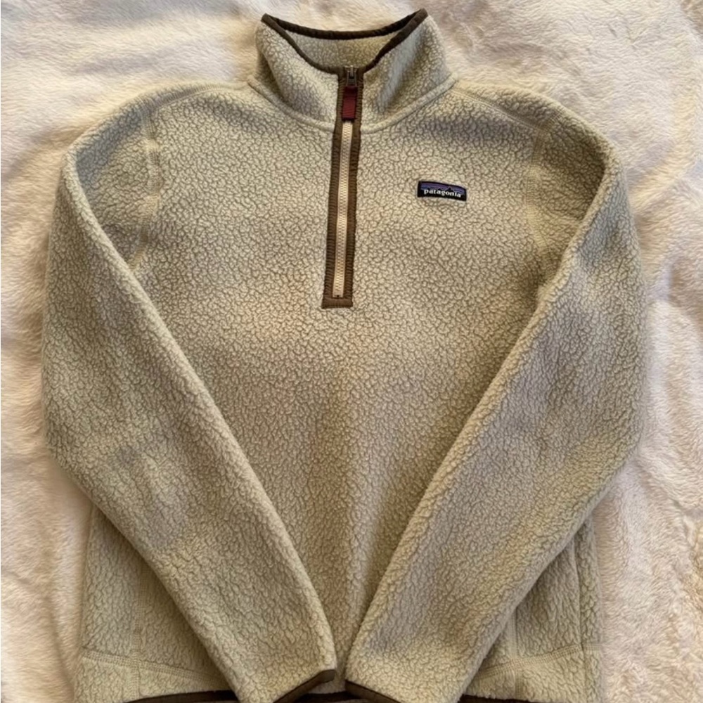 Patagonia Cream Sherpa Sweater